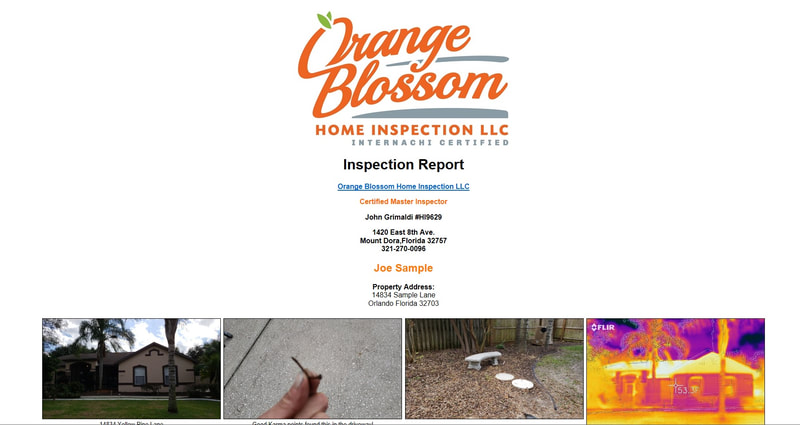 Orange Blossom home Inspection LLC master home inspector  sample reports 1